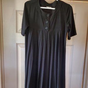 vintage 80's black baby doll dress